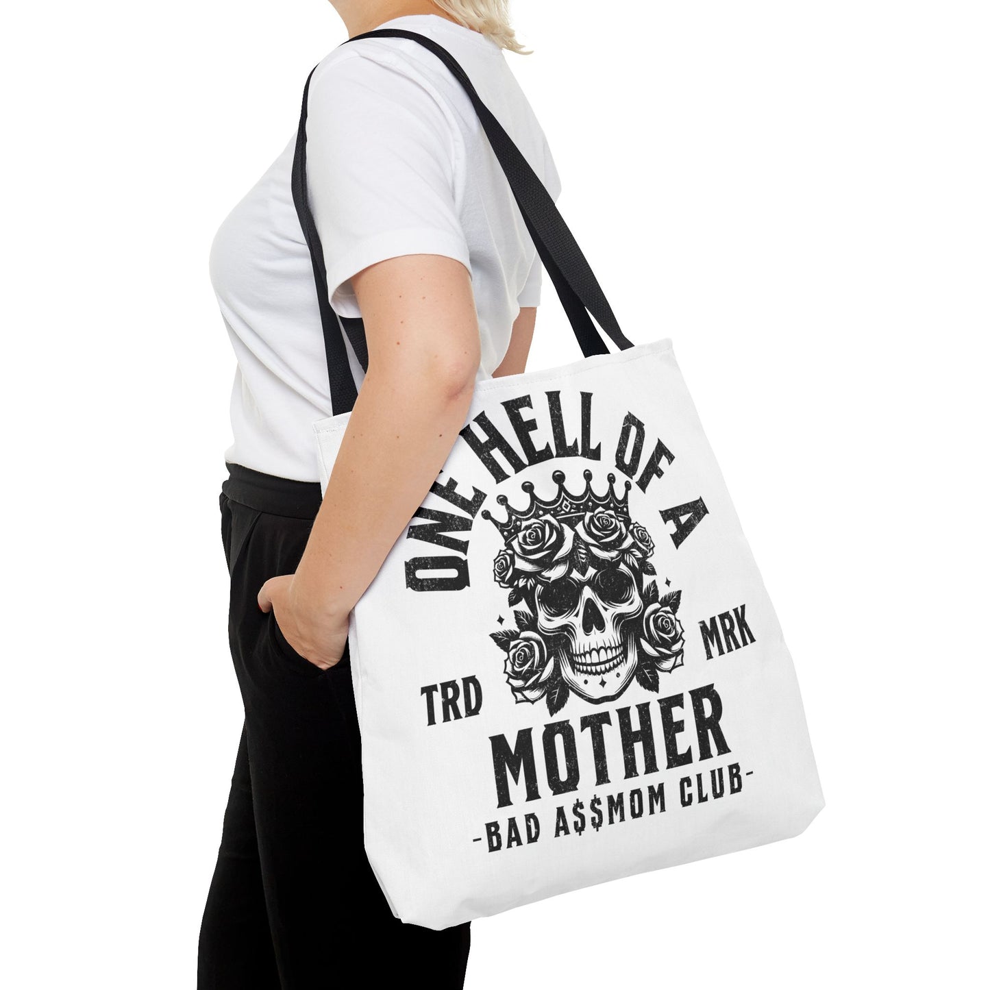 One Hell Of A Mother Retro Grunge Edgy Mom Tote Bag