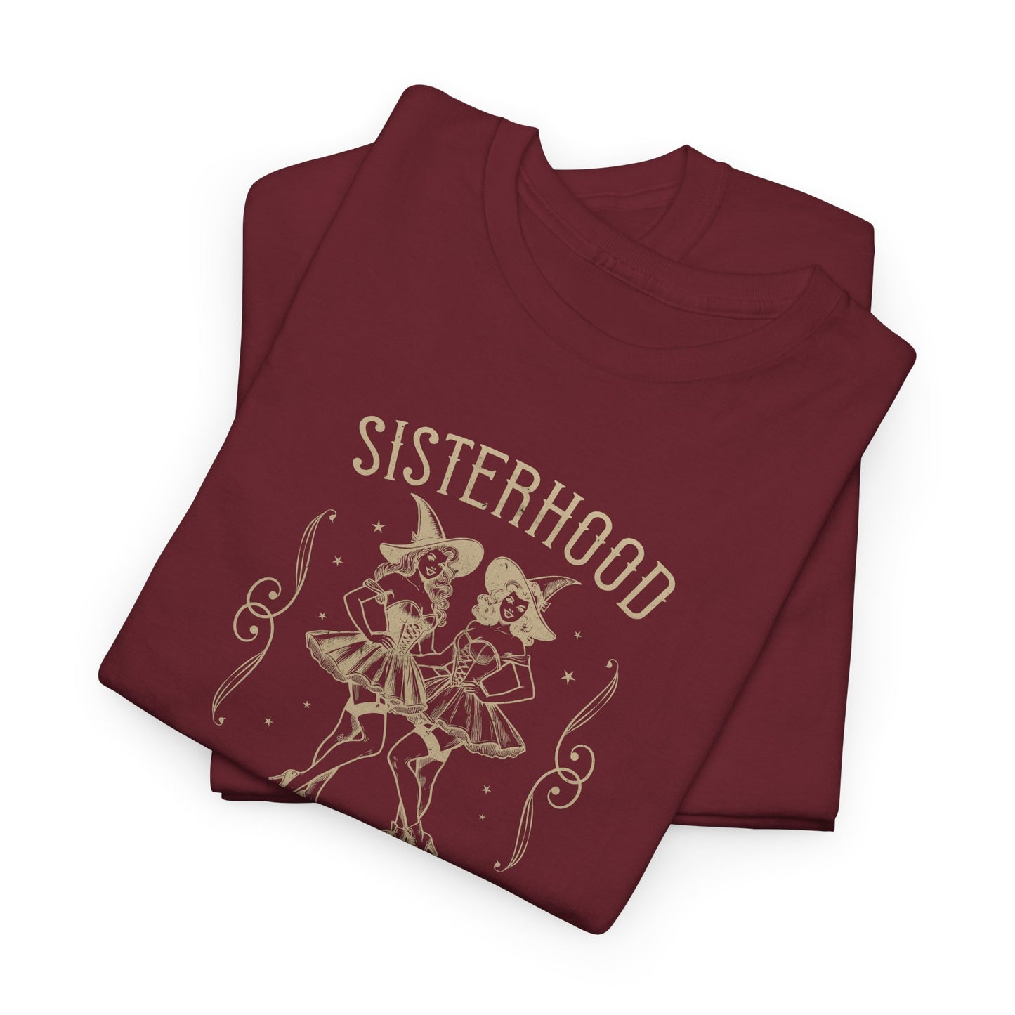 Sisterhood Witch Club Unisex Jersey Short Sleeve Tee, Halloween Girls Shirt, Gothic Shirt, Spooky Sisters Shirt, Spooky Season Shirt, Witchy