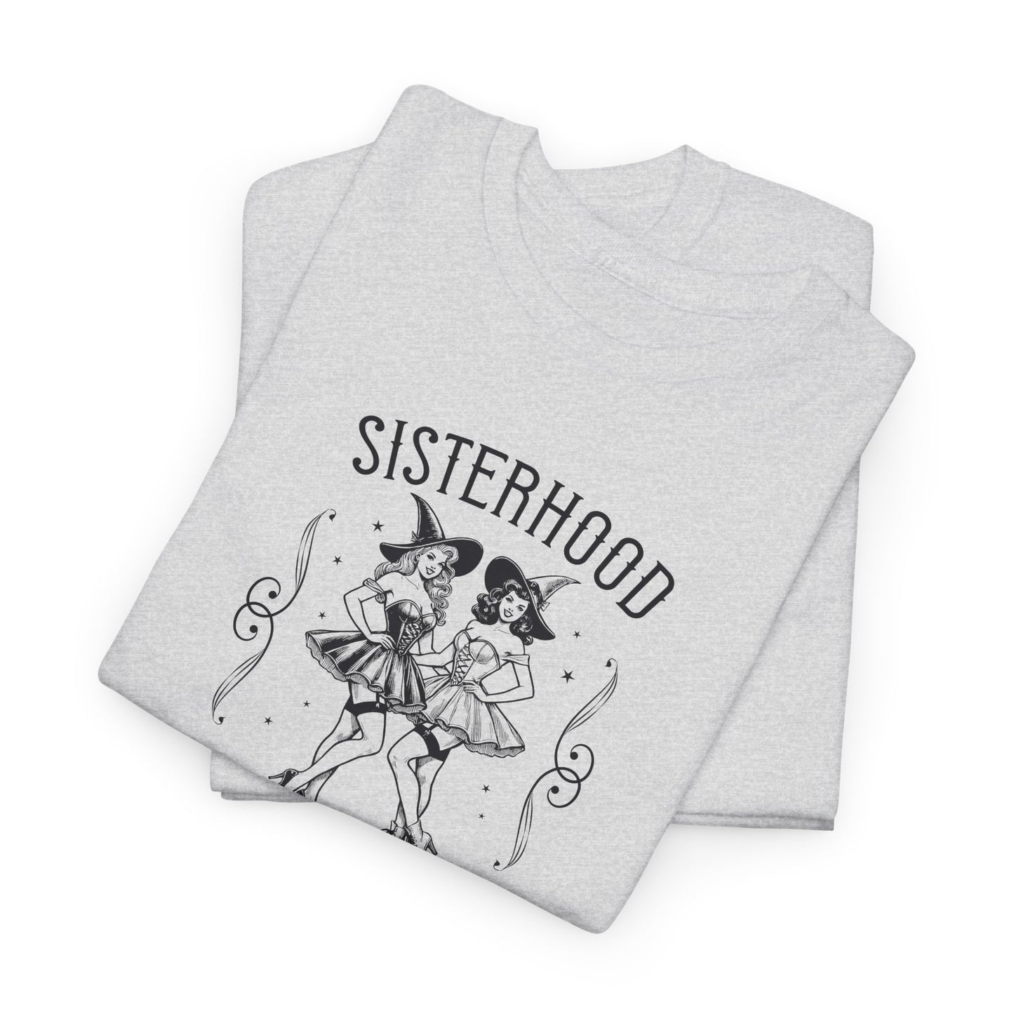 Sisterhood Witch Club Unisex Jersey Short Sleeve Tee, Halloween Girls Shirt, Gothic Shirt, Spooky Sisters Shirt, Spooky Season Shirt, Witchy