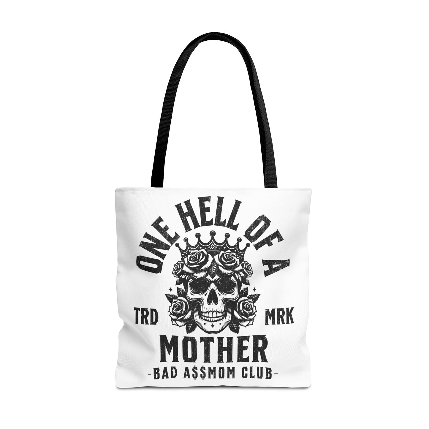 One Hell Of A Mother Retro Grunge Edgy Mom Tote Bag