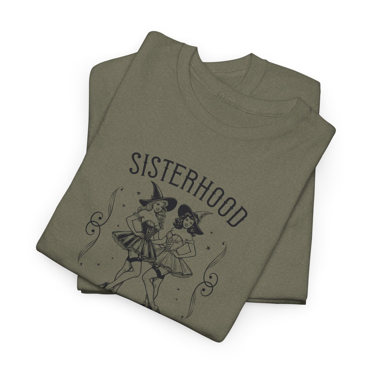 Sisterhood Witch Club Unisex Jersey Short Sleeve Tee, Halloween Girls Shirt, Gothic Shirt, Spooky Sisters Shirt, Spooky Season Shirt, Witchy