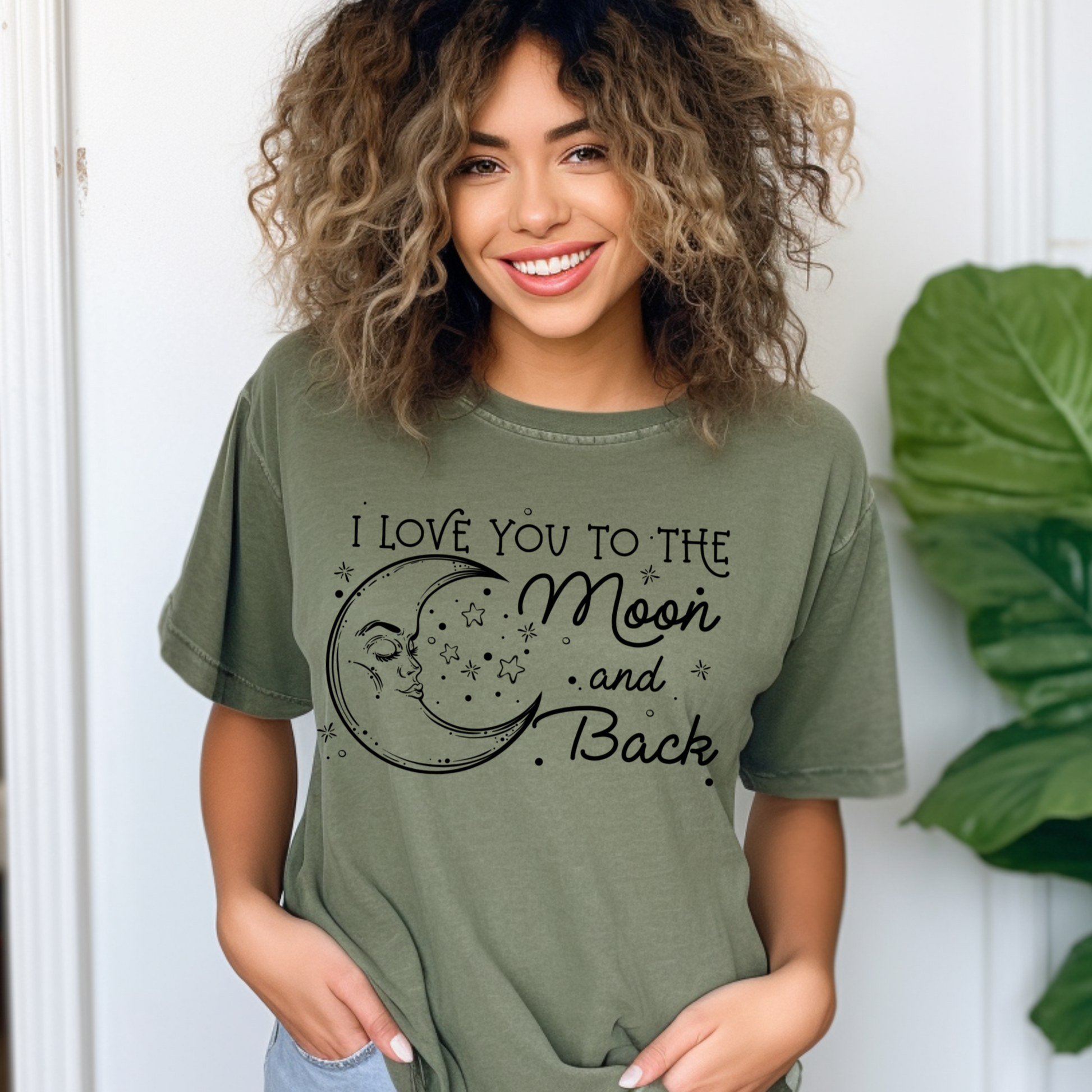 I Love You To The Moon And Back Gift Shirt Unisex Jersey Short Sleeve Tee