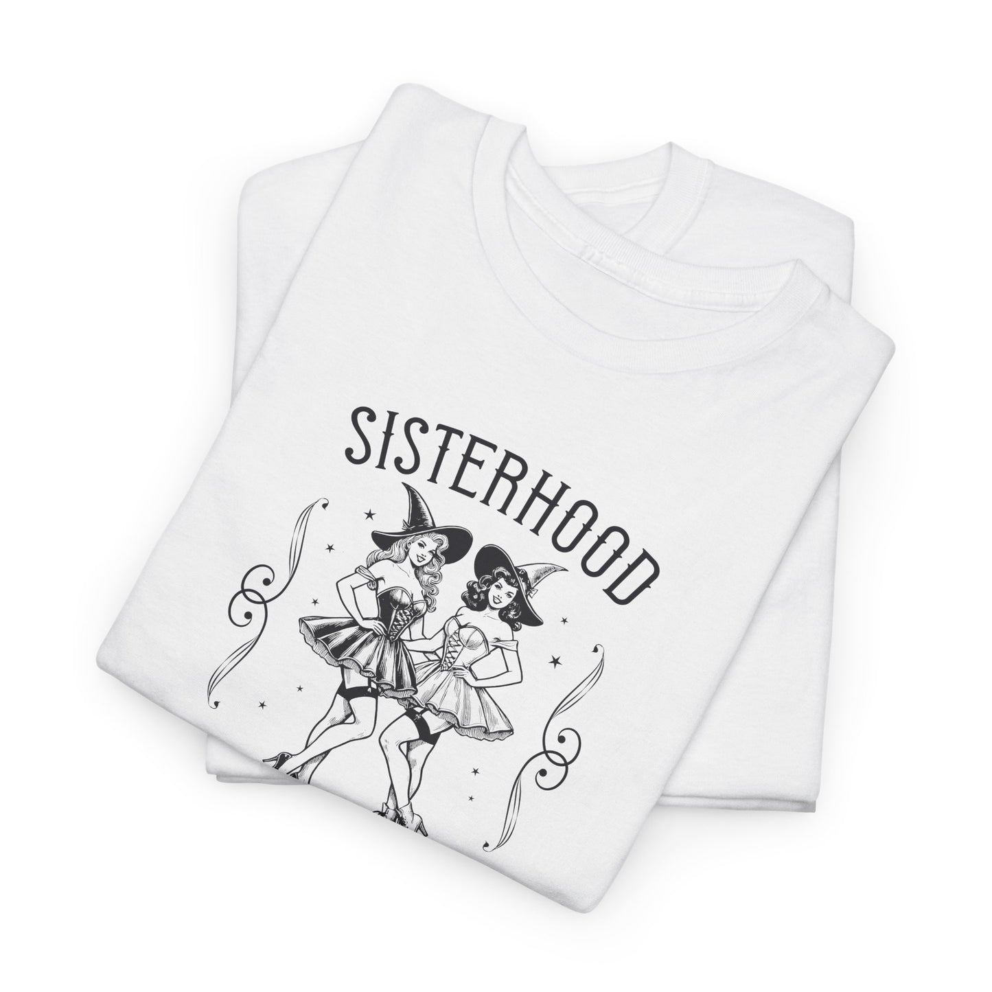 Sisterhood Witch Club Unisex Jersey Short Sleeve Tee, Halloween Girls Shirt, Gothic Shirt, Spooky Sisters Shirt, Spooky Season Shirt, Witchy