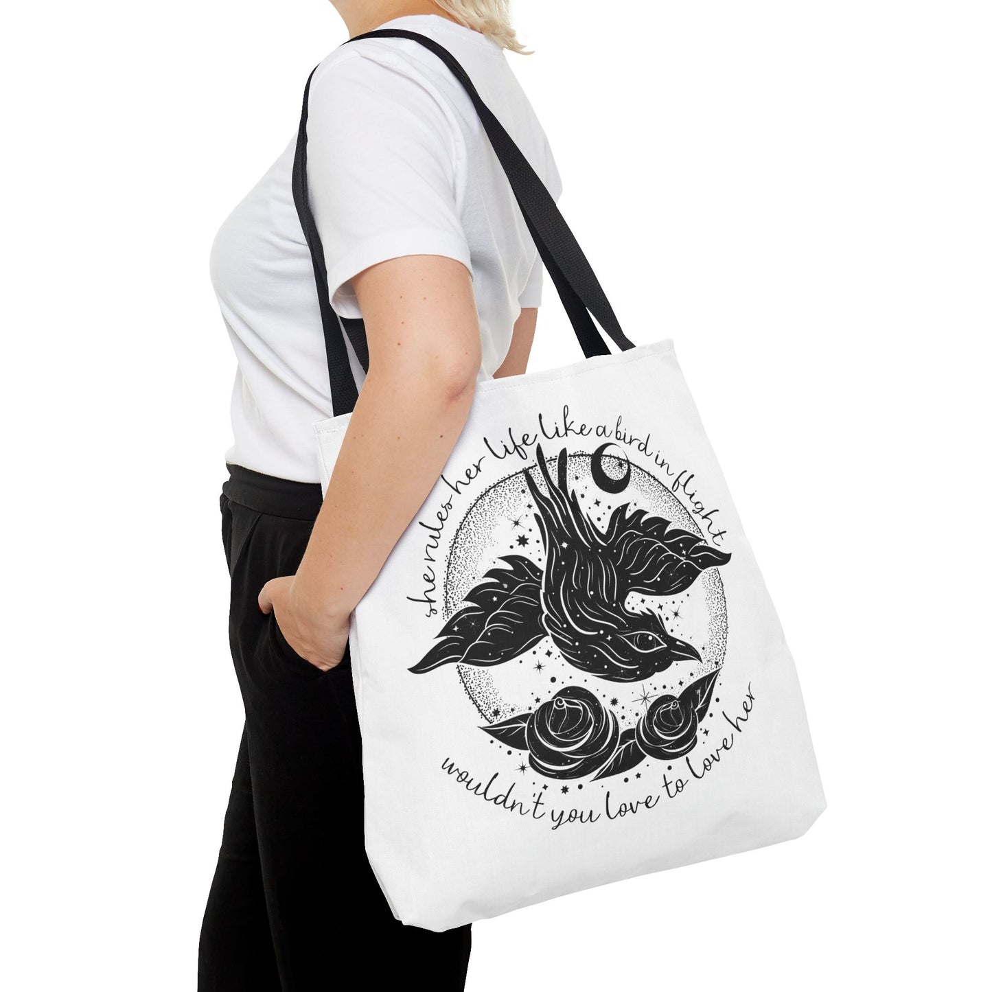 Rhiannon Bird In Flight Grocery Tote Bag