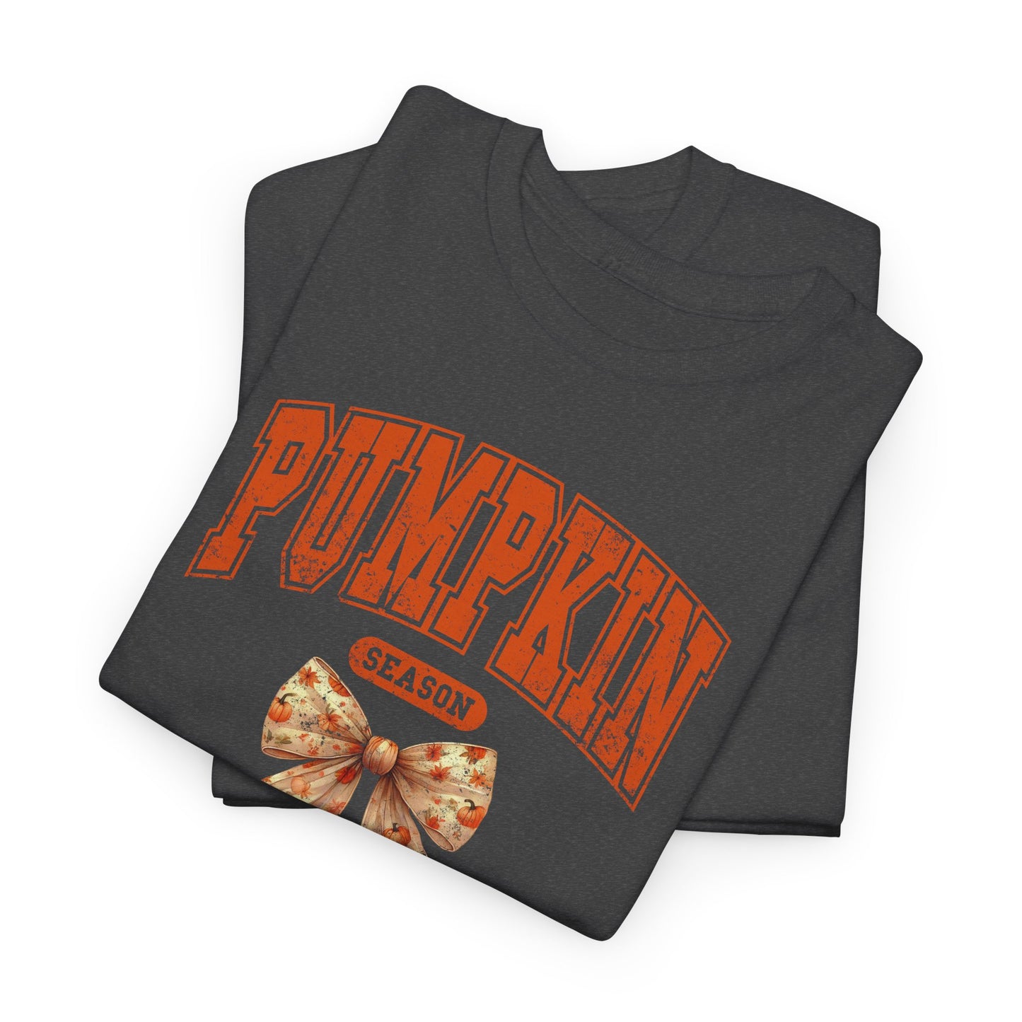 Fall Coquette Bow Shirt, Retro Fall Pumpkin Bow Unisex Tee, Halloween Pumpkin Tshirt, Pumpkin Season Shirt, Girls Fall Tshirt, Halloween Tee