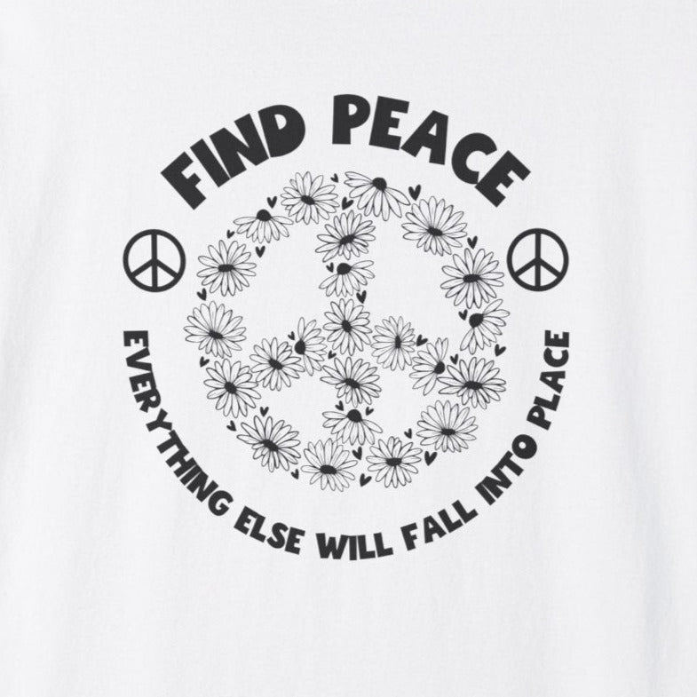 Peace and Be Happy Unisex Short Sleeve Tee