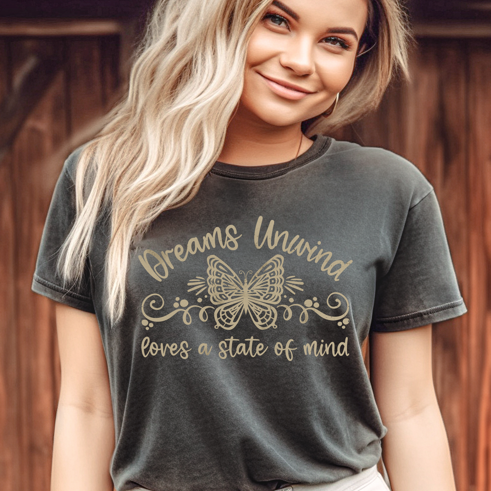 Loves A State Of Mind Stevie Nicks Lyric Distressed Vintage Style Tee Unisex Garment-Dyed T-shirt