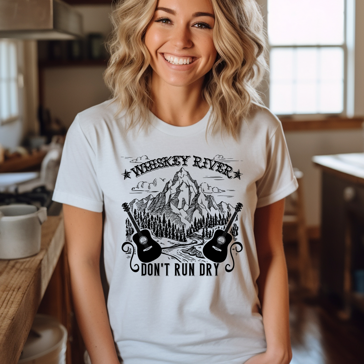 Whiskey River Tee Gift Shirt Unisex Short Sleeve Tee