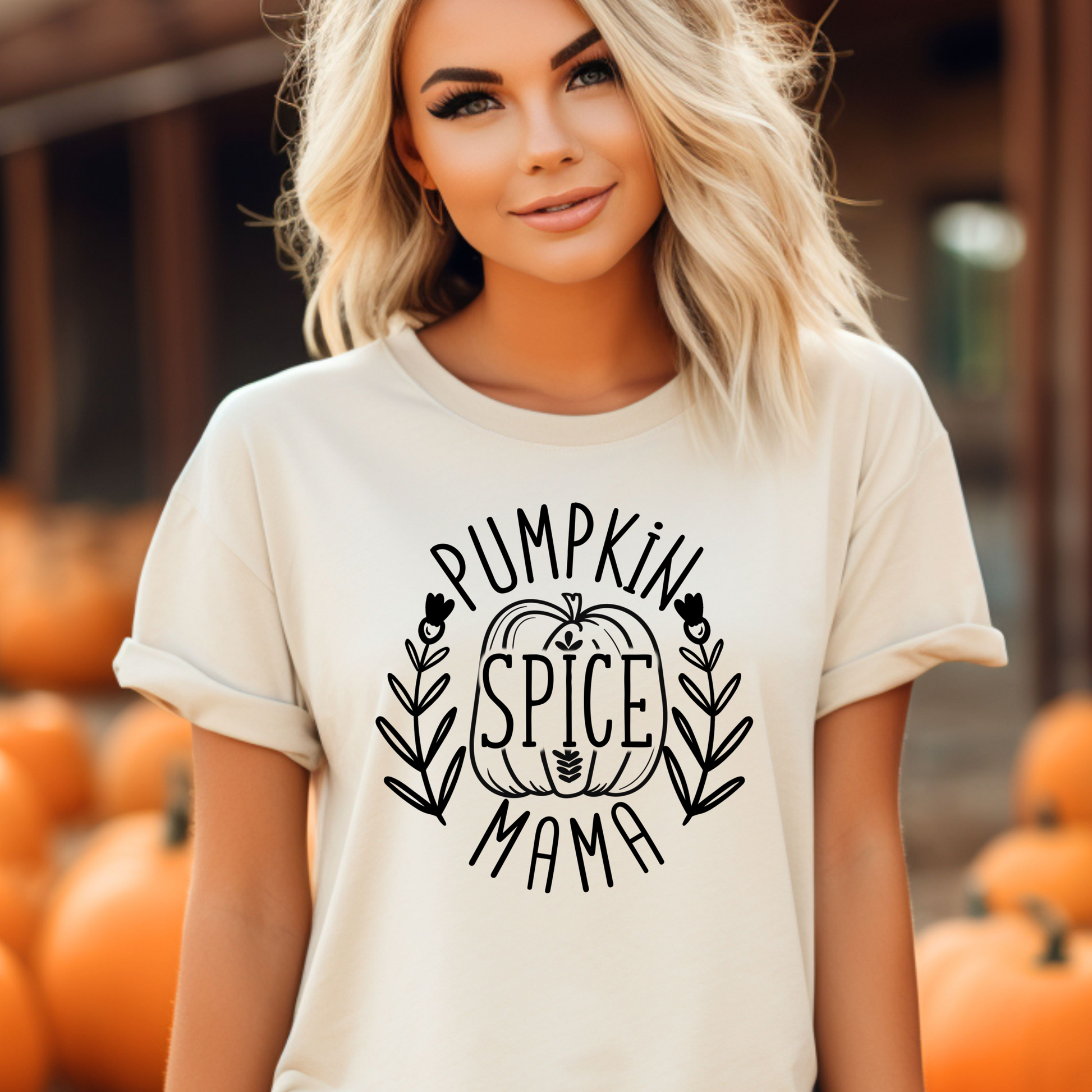 Pumpkin Spice Mama Fall Short Sleeve Tee