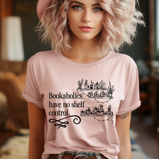 Bookaholic Funny Reading Lover Gift Shirt Unisex Jersey Short Sleeve Tee